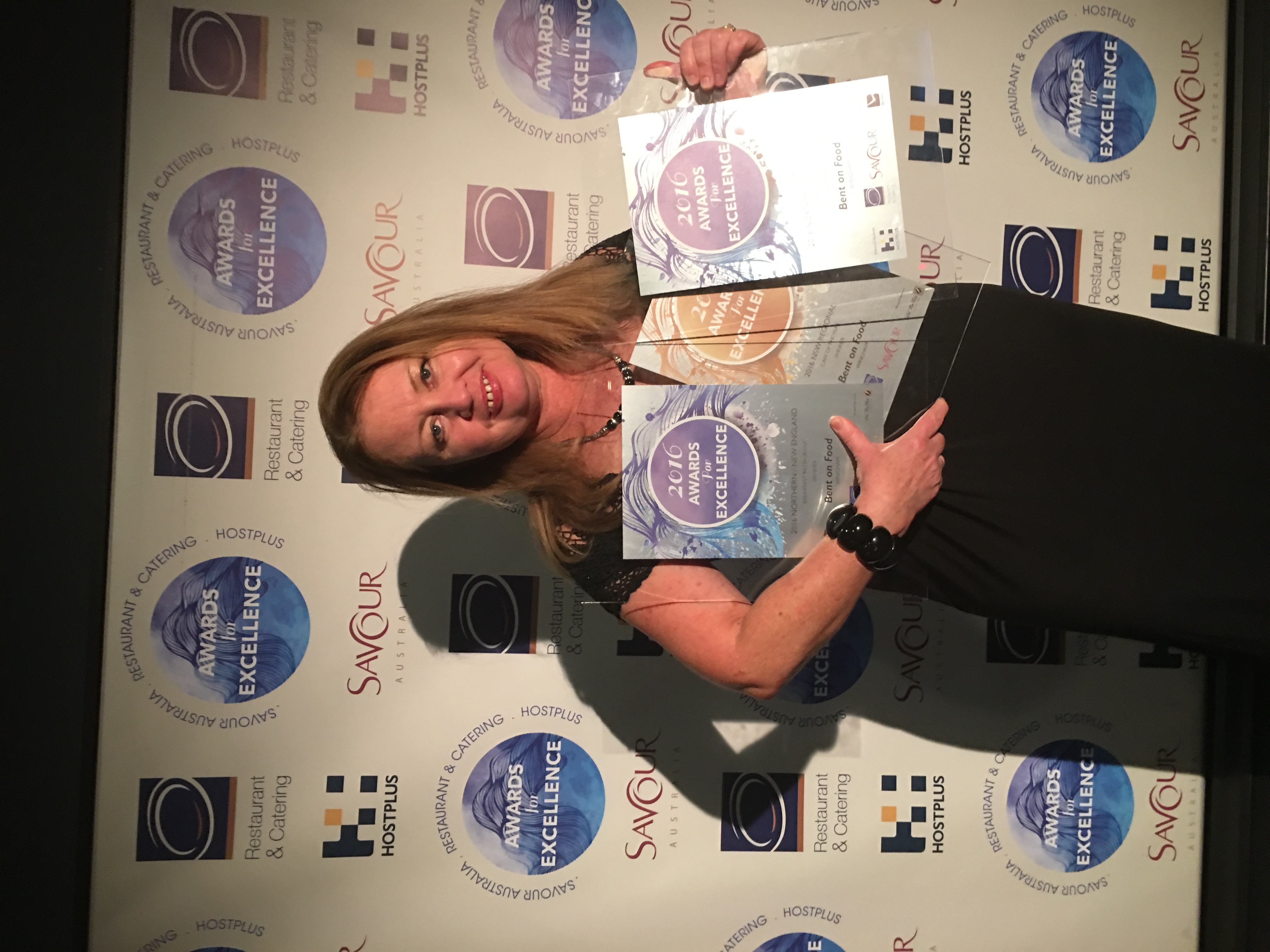 Donna with her latest awards.